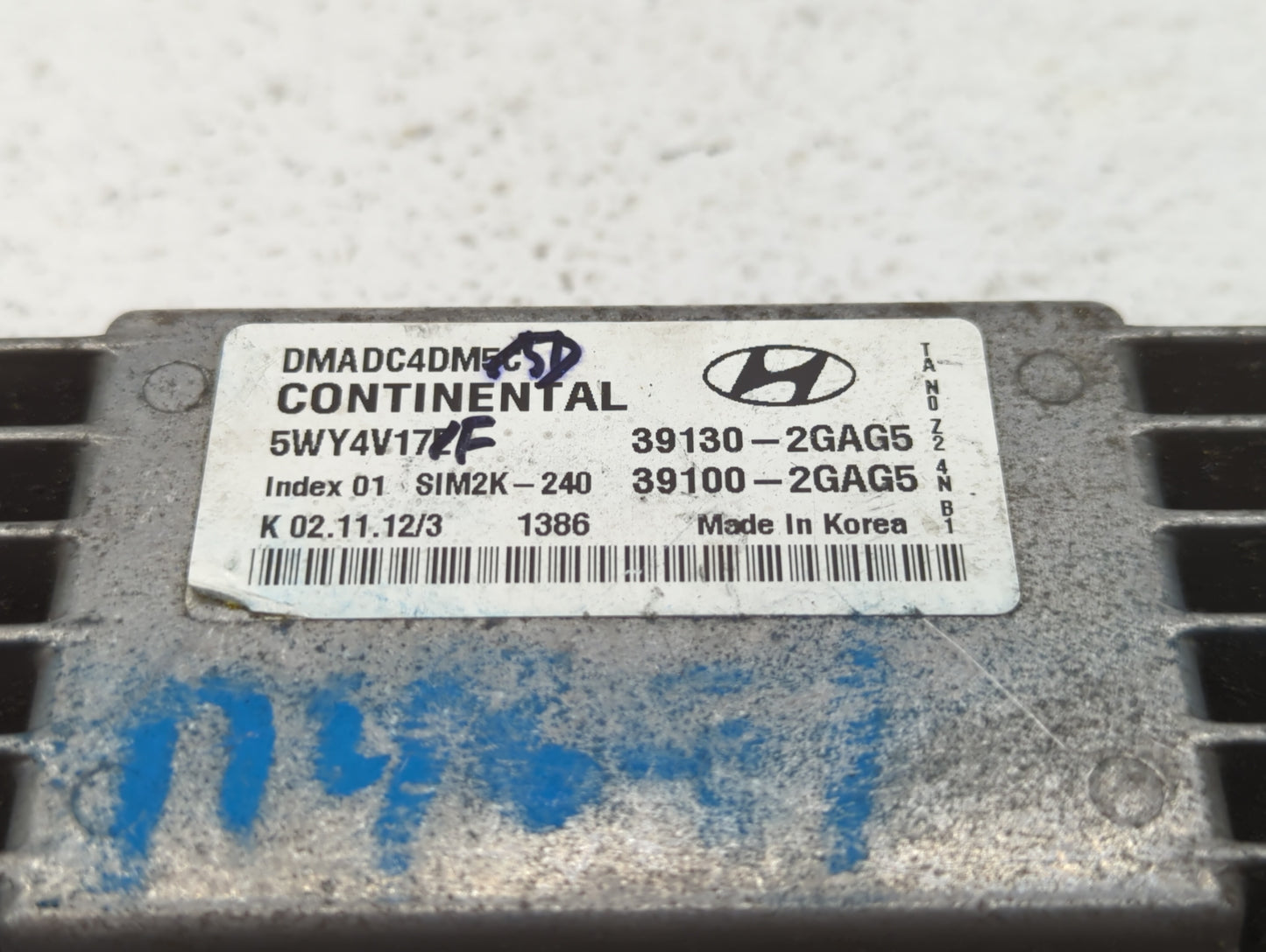 2013 Hyundai Santa Fe PCM Engine Control Computer ECU ECM PCU OEM P/N:39100-2GAG5 39130-2GAG5, 39100-2GAG0, 39130-2GAG0 Fits