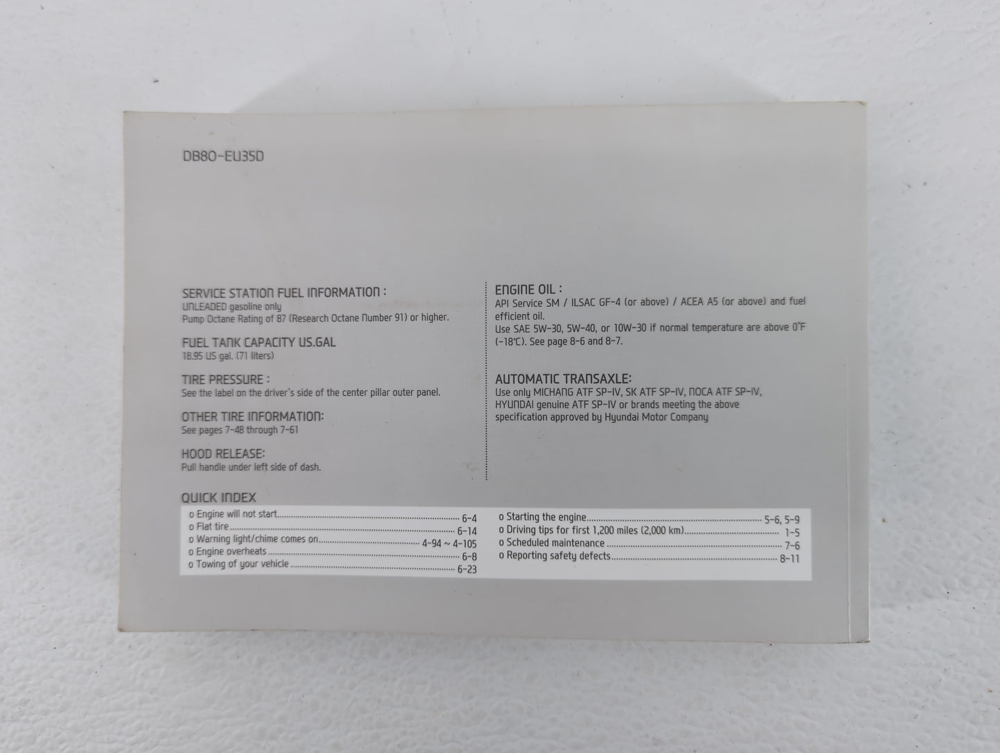 2013 Hyundai Santa Fe Owners Manual Book Guide OEM Used Auto Parts - Oemusedautoparts1.com