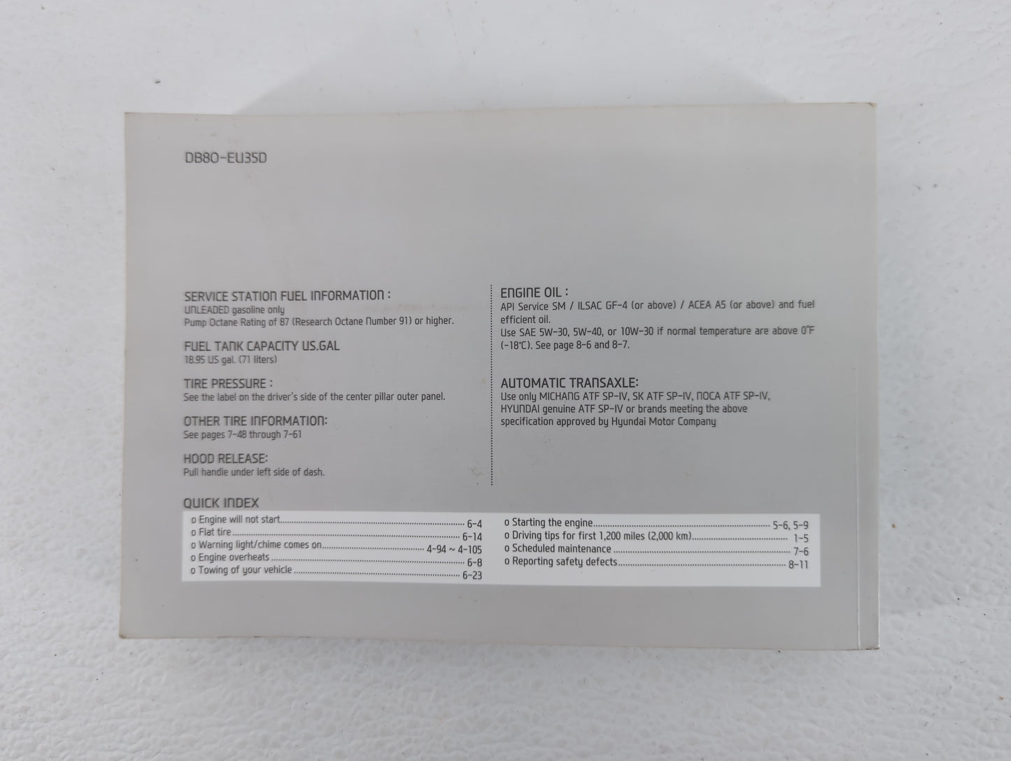 2013 Hyundai Santa Fe Owners Manual Book Guide OEM Used Auto Parts - Oemusedautoparts1.com
