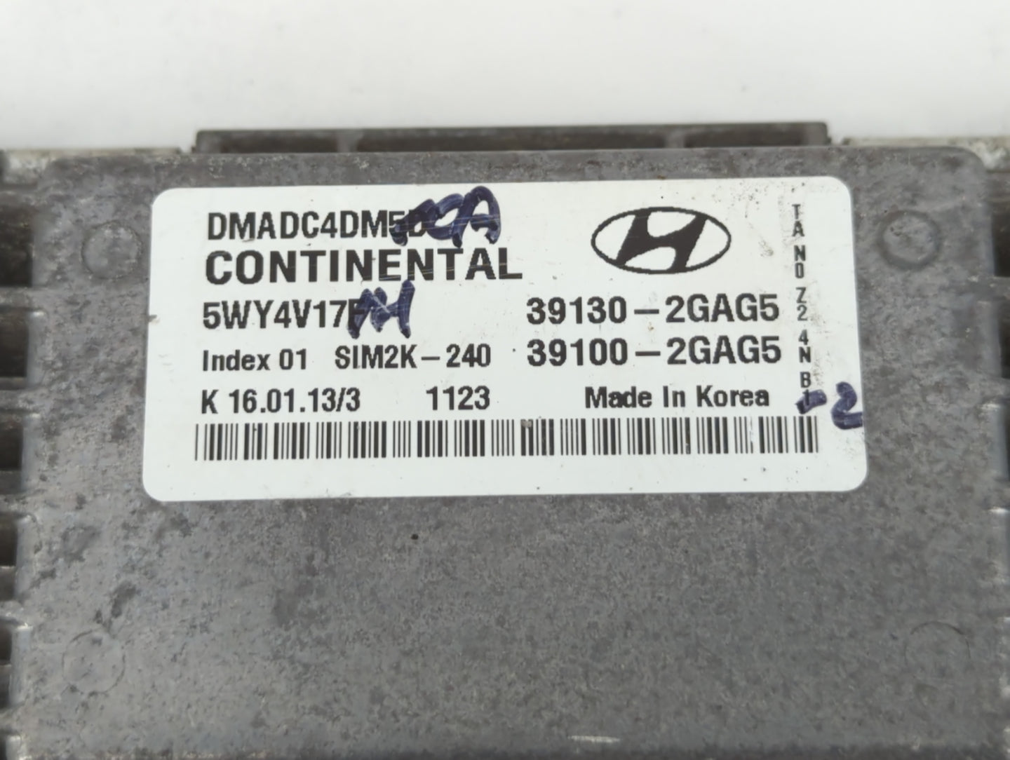 2013 Hyundai Santa Fe PCM Engine Control Computer ECU ECM PCU OEM P/N:39100-2GAG7 39130-2GAG7 Fits OEM Used Auto Parts - Oem