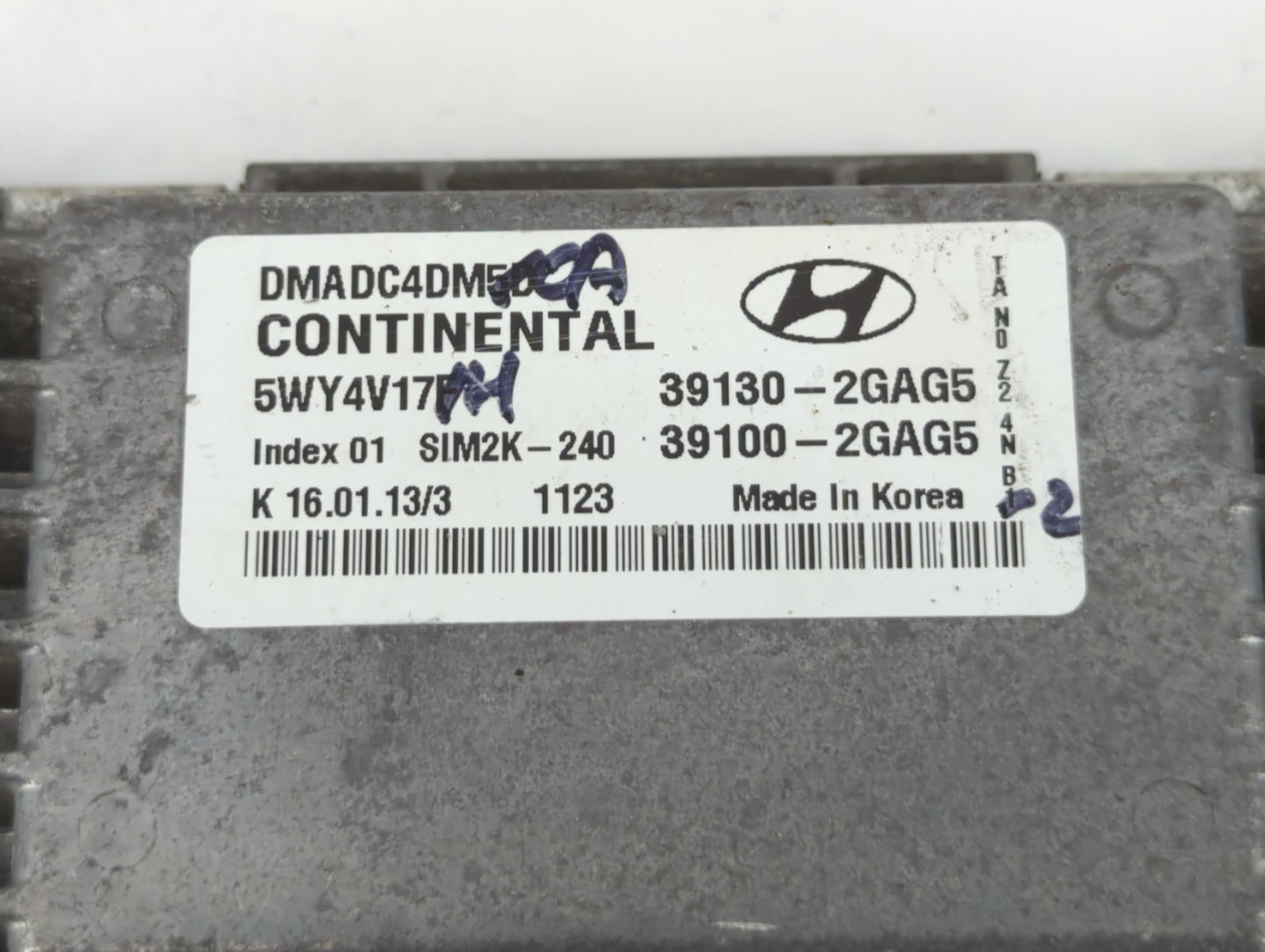 2013 Hyundai Santa Fe PCM Engine Control Computer ECU ECM PCU OEM P/N:39100-2GAG7 39130-2GAG7 Fits OEM Used Auto Parts - Oem