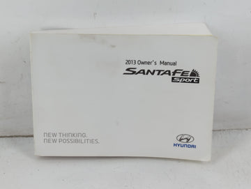 2013 Hyundai Santa Fe Owners Manual Book Guide P/N:A2W0-EU27A OEM Used Auto Parts - Oemusedautoparts1.com