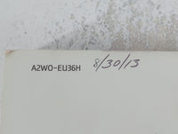 2013 Hyundai Santa Fe Owners Manual Book Guide P/N:A2W0-EU36H OEM Used Auto Parts - Oemusedautoparts1.com
