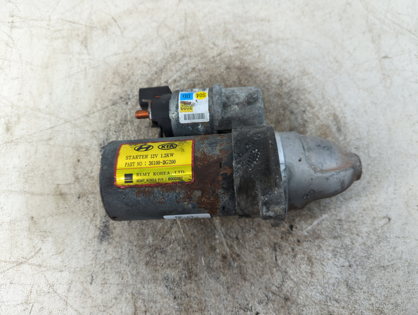 2014 Hyundai Santa Fe Car Starter Motor Solenoid OEM P/N:36100-2G200 Fits Fits 2008 2009 2010 2011 2012 2013 2015 2016 OEM U
