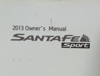 2013 Hyundai Santa Fe Owners Manual Book Guide P/N:A2WO-EU32E OEM Used Auto Parts - Oemusedautoparts1.com