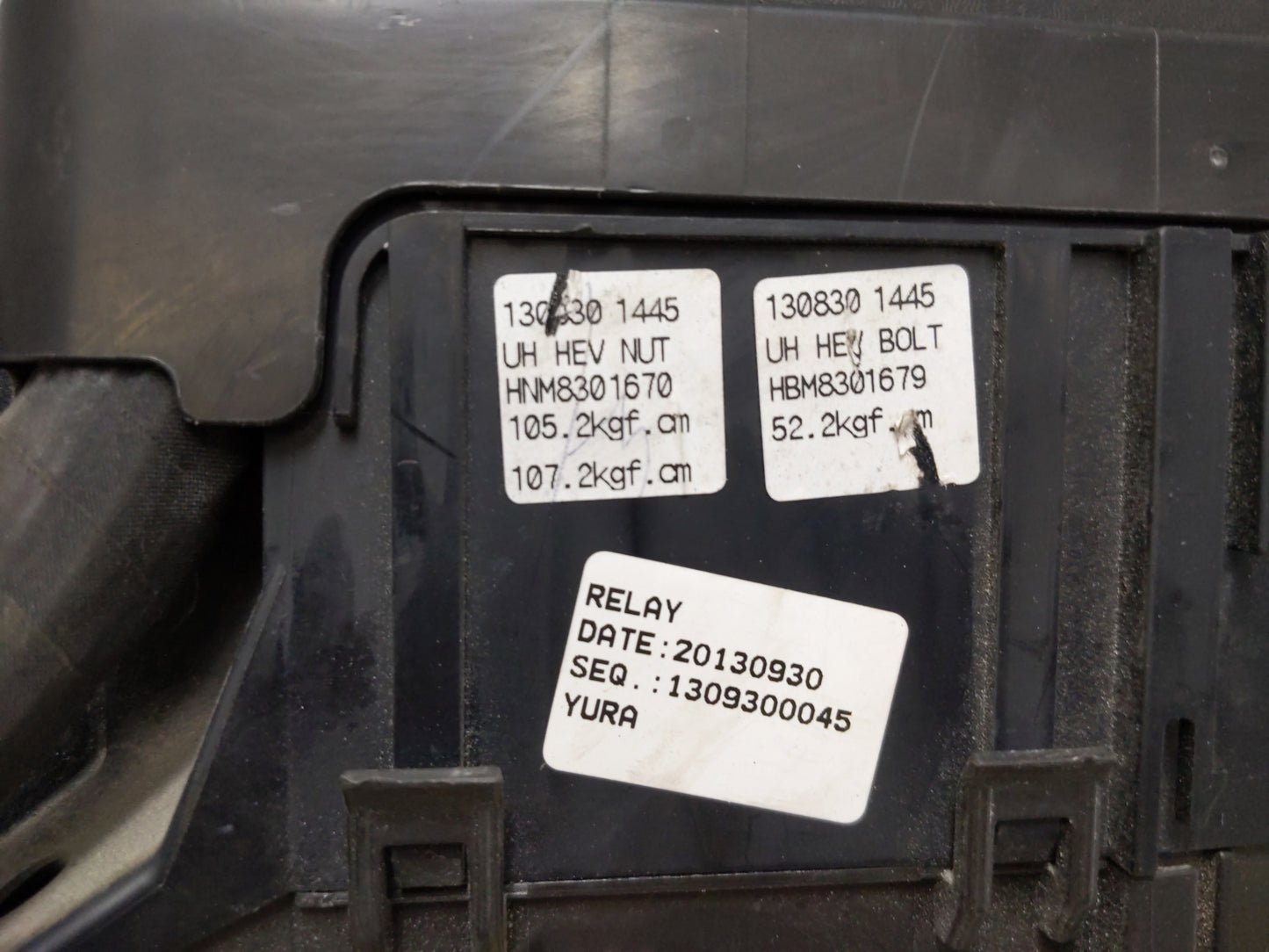 2013-2015 Hyundai Sonata Fusebox Fuse Box Panel Relay Module P/N:130830 1445 Fits Fits 2013 2014 2015 OEM Used Auto Parts - 