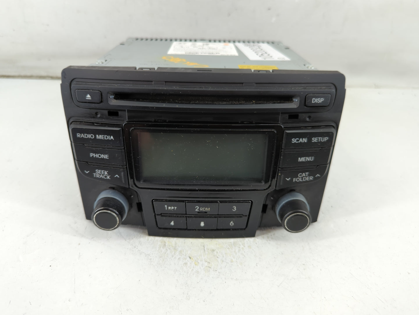 2013 Hyundai Sonata Radio AM FM Cd Player Receiver Replacement P/N:96180-3Q700 Fits OEM Used Auto Parts - Oemusedautoparts1.