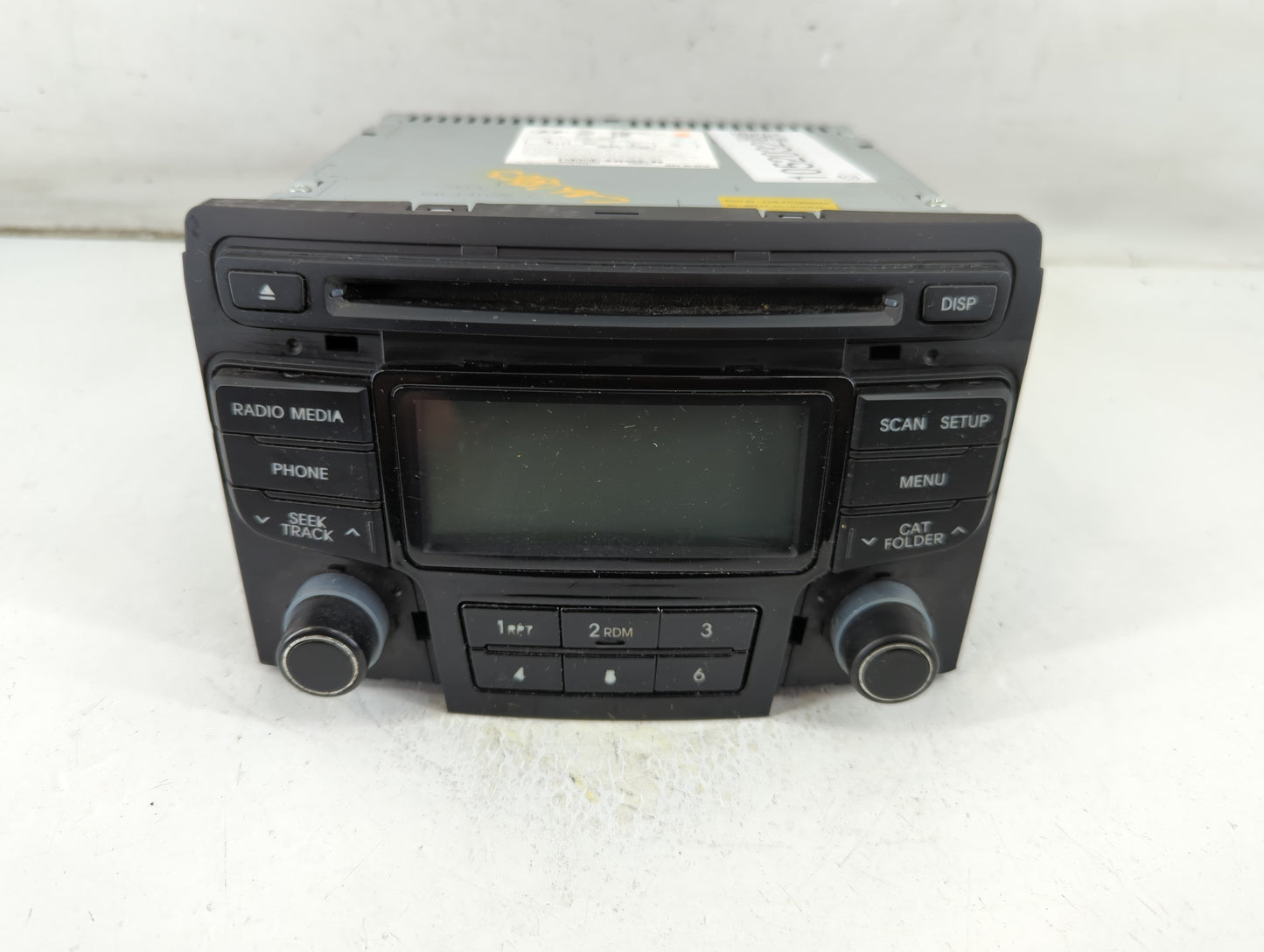 2013 Hyundai Sonata Radio AM FM Cd Player Receiver Replacement P/N:96180-3Q700 Fits OEM Used Auto Parts - Oemusedautoparts1.