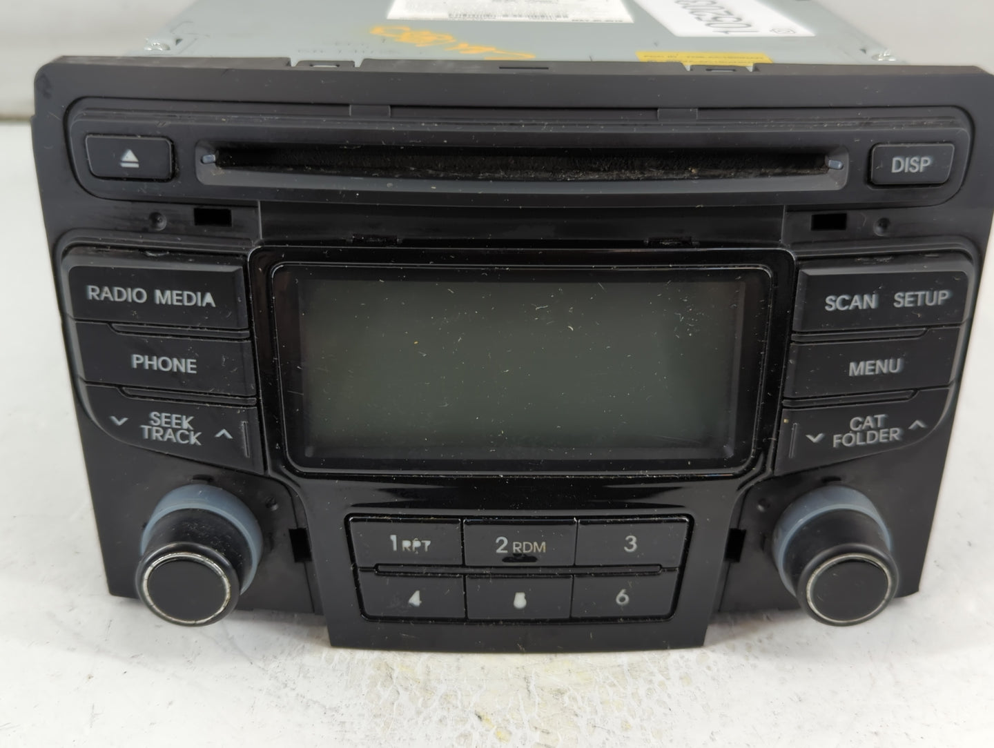 2013 Hyundai Sonata Radio AM FM Cd Player Receiver Replacement P/N:96180-3Q700 Fits OEM Used Auto Parts - Oemusedautoparts1.