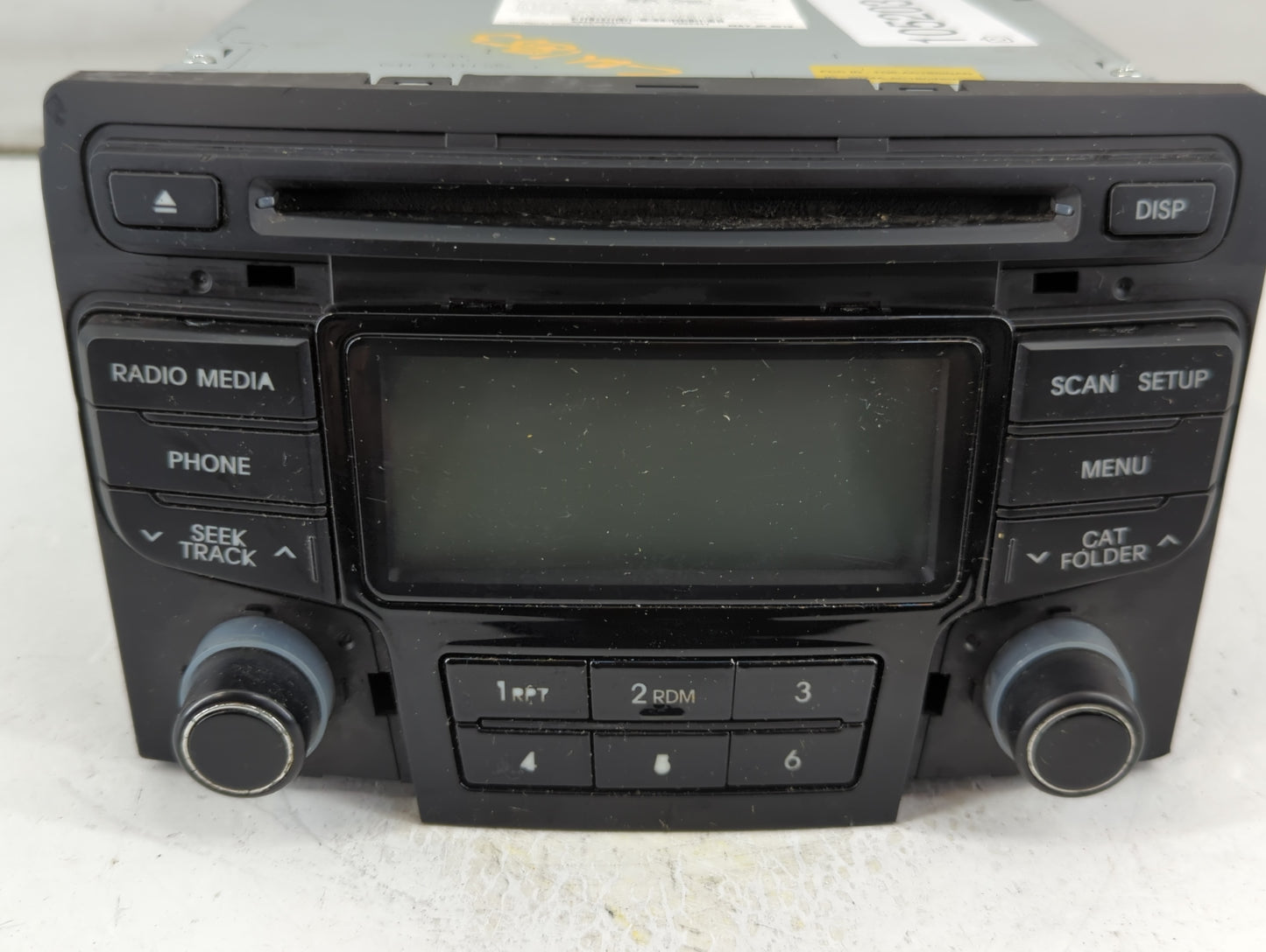 2013 Hyundai Sonata Radio AM FM Cd Player Receiver Replacement P/N:96180-3Q700 Fits OEM Used Auto Parts - Oemusedautoparts1.