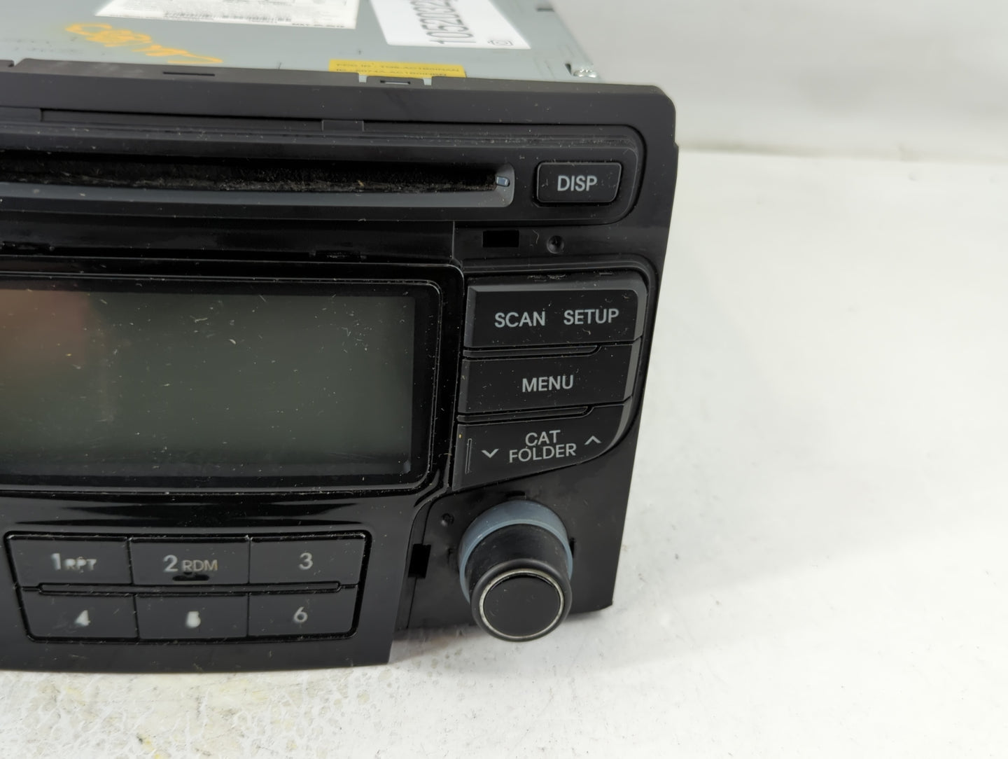2013 Hyundai Sonata Radio AM FM Cd Player Receiver Replacement P/N:96180-3Q700 Fits OEM Used Auto Parts - Oemusedautoparts1.