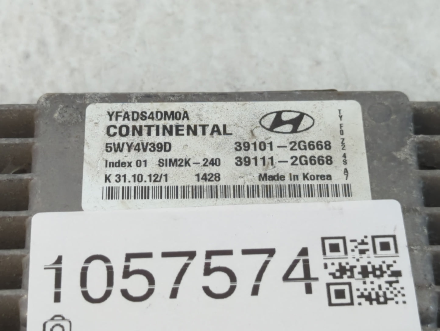 2011-2014 Hyundai Sonata PCM Engine Control Computer ECU ECM PCU OEM P/N:39111-2G668 39101-2G668 Fits Fits 2011 2012 2013 20
