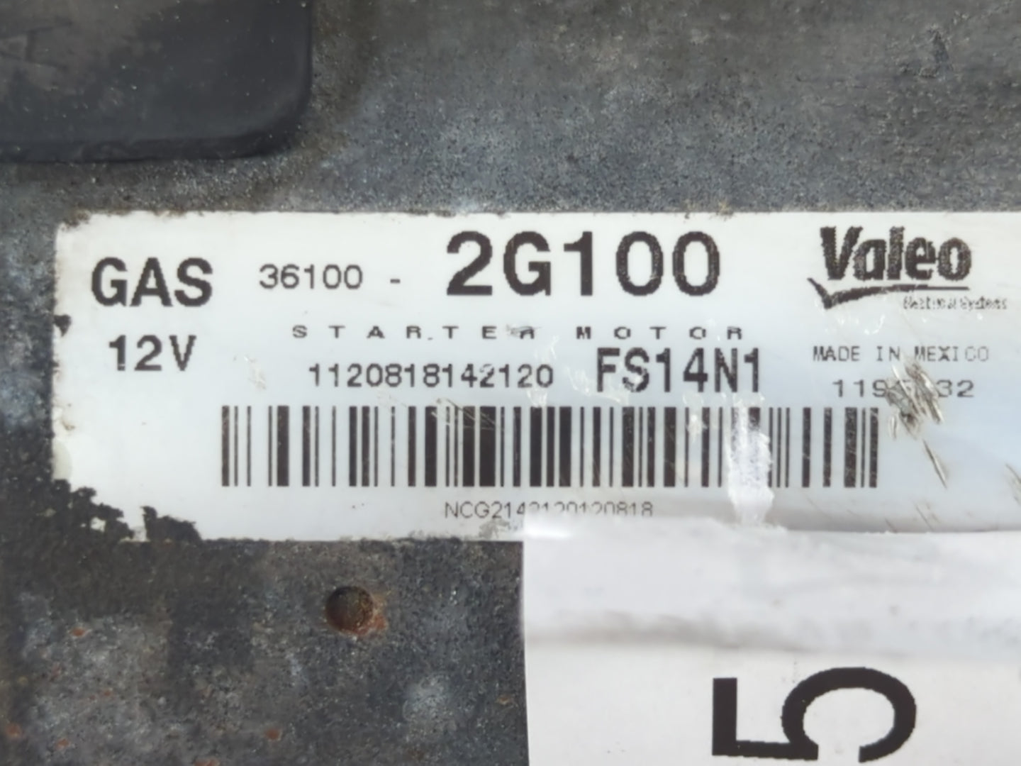 2008-2014 Hyundai Sonata Car Starter Motor Solenoid OEM P/N:36100-2G100 Fits Fits 2008 2009 2010 2011 2012 2013 2014 OEM Use