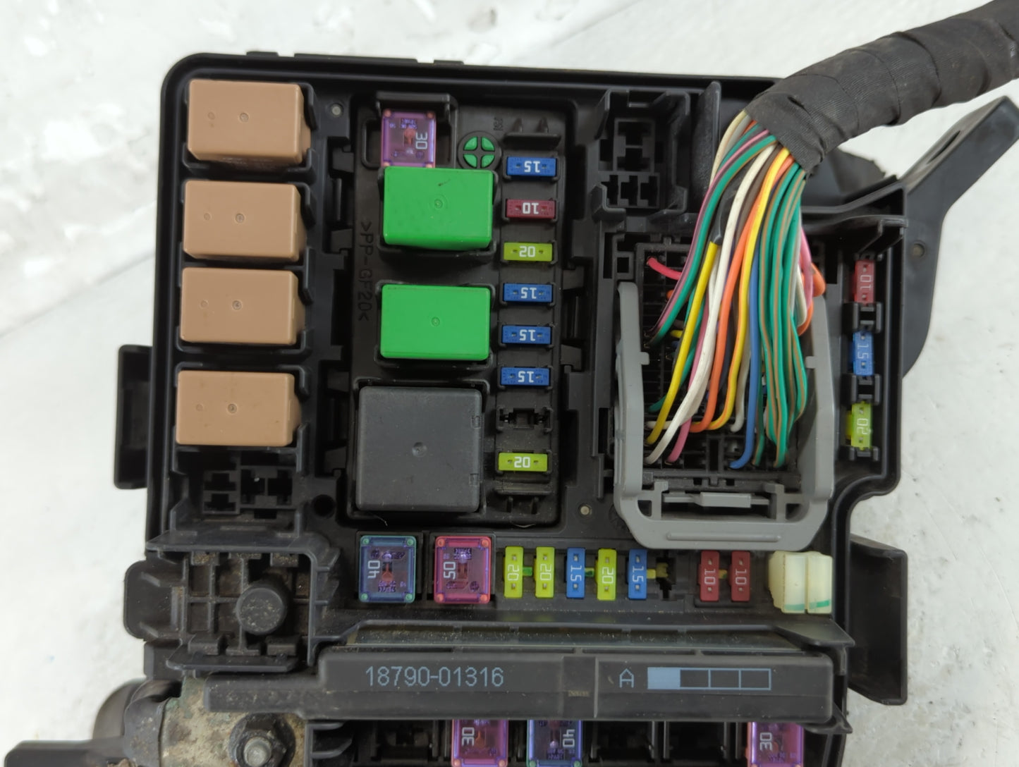 2011-2014 Hyundai Sonata Fusebox Fuse Box Panel Relay Module P/N:VS912003Q194YB Fits Fits 2011 2012 2013 2014 OEM Used Auto 