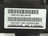 2011-2014 Hyundai Sonata Fusebox Fuse Box Panel Relay Module P/N:VS912003Q194YB Fits Fits 2011 2012 2013 2014 OEM Used Auto 
