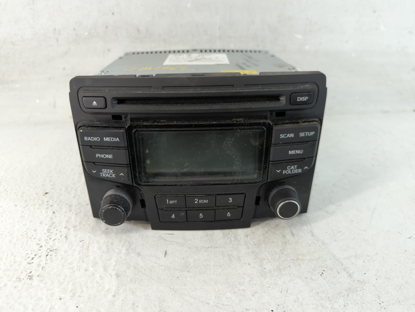 2013-2014 Hyundai Sonata Radio AM FM Cd Player Receiver Replacement P/N:96180-3Q700 96560-4R7064X Fits Fits 2013 2014 OEM Us