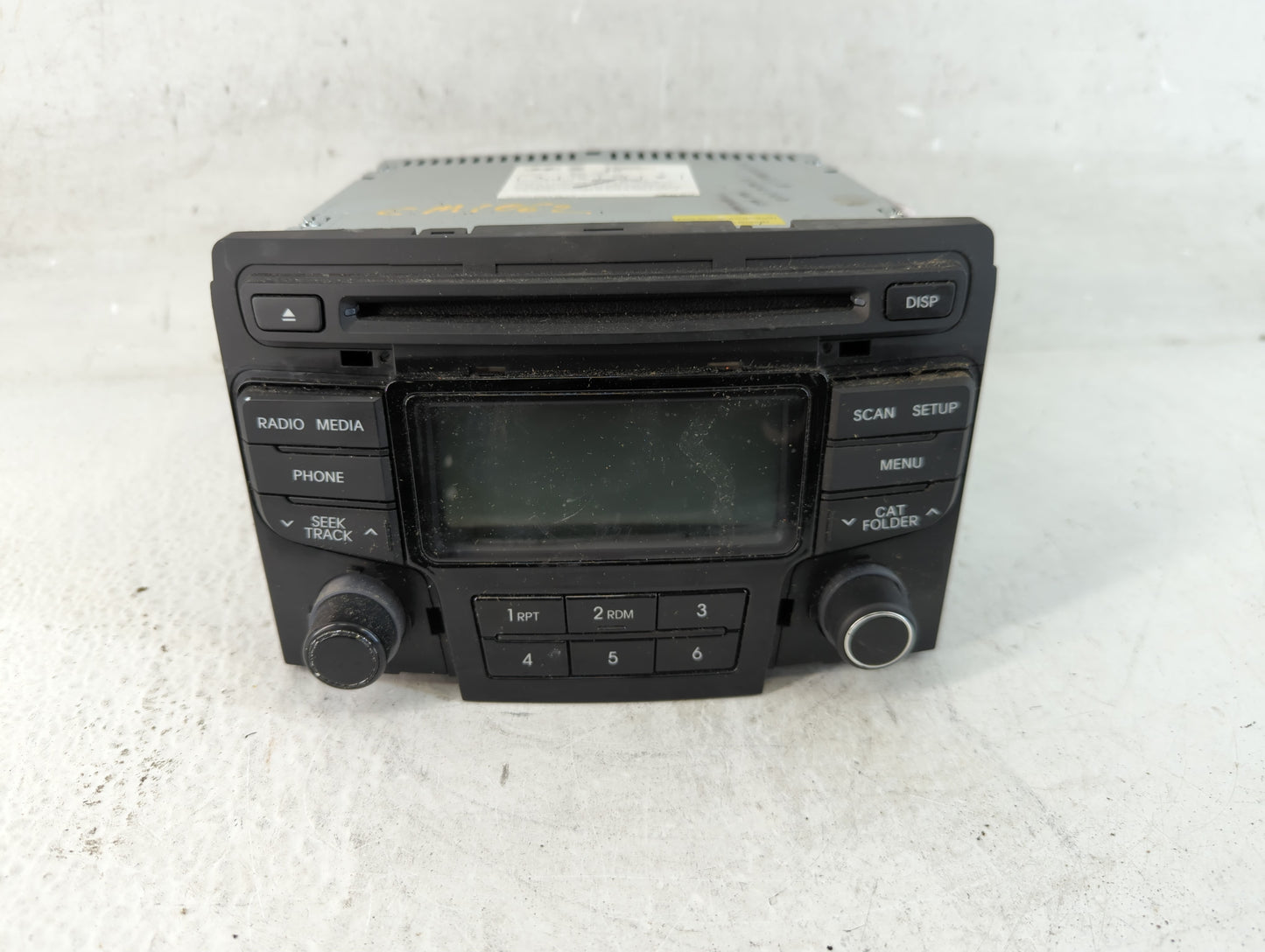 2013-2014 Hyundai Sonata Radio AM FM Cd Player Receiver Replacement P/N:96180-3Q700 96560-4R7064X Fits Fits 2013 2014 OEM Us