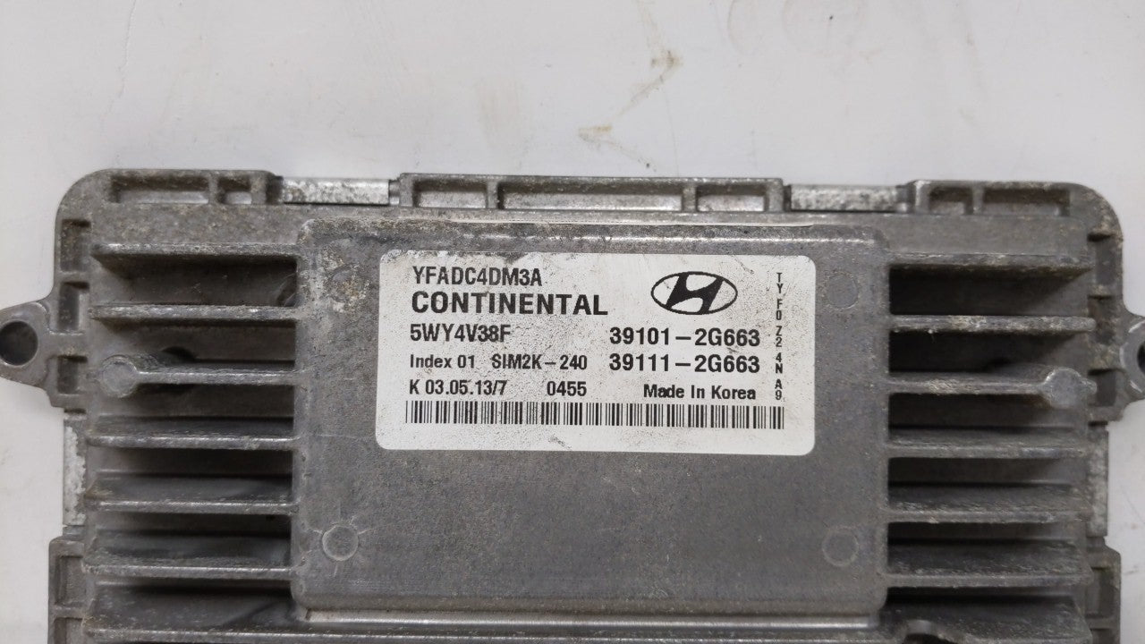 2011-2014 Hyundai Sonata PCM Engine Control Computer ECU ECM PCU OEM P/N:39101-2G661 39111-2G661 Fits Fits 2011 2012 2013 20