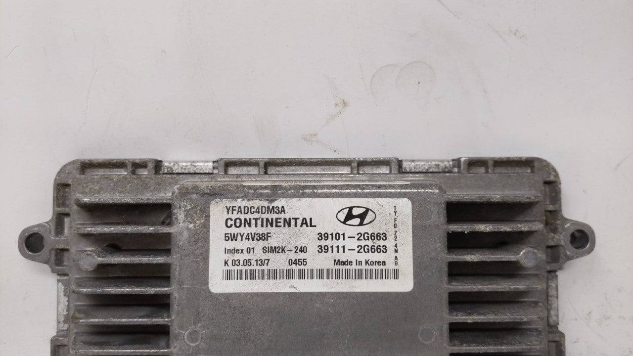 2011-2014 Hyundai Sonata PCM Engine Control Computer ECU ECM PCU OEM P/N:39101-2G661 39111-2G661 Fits Fits 2011 2012 2013 20