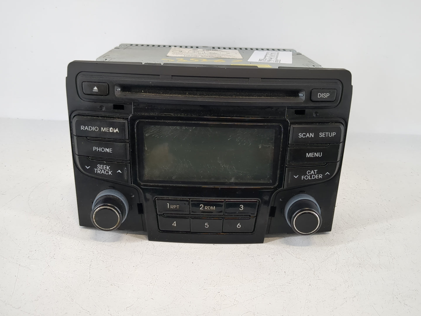 2012-2014 Hyundai Sonata Radio AM FM Cd Player Receiver Replacement P/N:96180-3Q700 Fits Fits 2012 2013 2014 OEM Used Auto P