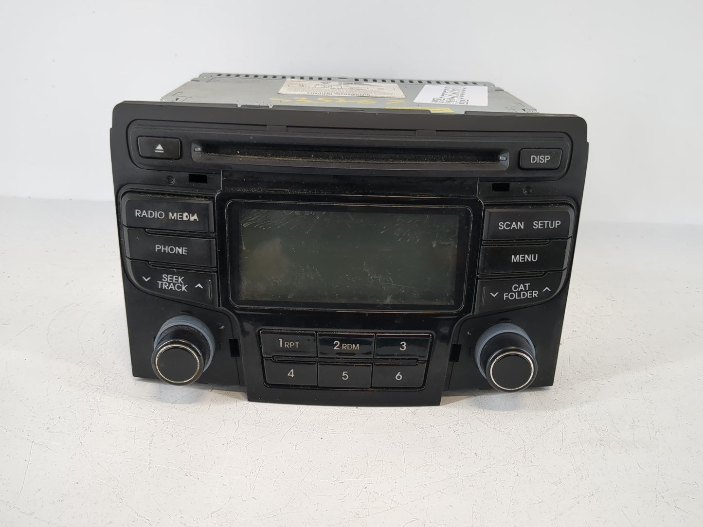 2012-2014 Hyundai Sonata Radio AM FM Cd Player Receiver Replacement P/N:96180-3Q700 Fits Fits 2012 2013 2014 OEM Used Auto P