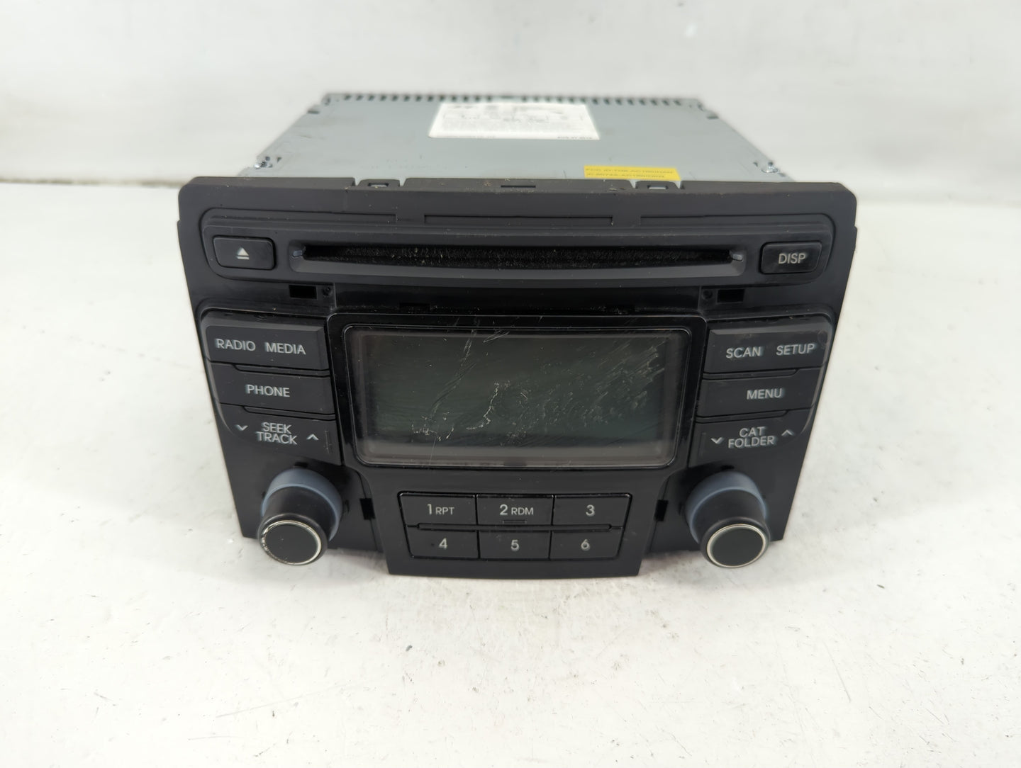 2012-2014 Hyundai Sonata Radio AM FM Cd Player Receiver Replacement P/N:96180-3Q700 Fits Fits 2012 2013 2014 OEM Used Auto P