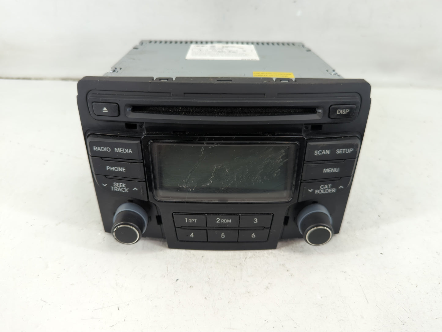 2012-2014 Hyundai Sonata Radio AM FM Cd Player Receiver Replacement P/N:96180-3Q700 Fits Fits 2012 2013 2014 OEM Used Auto P