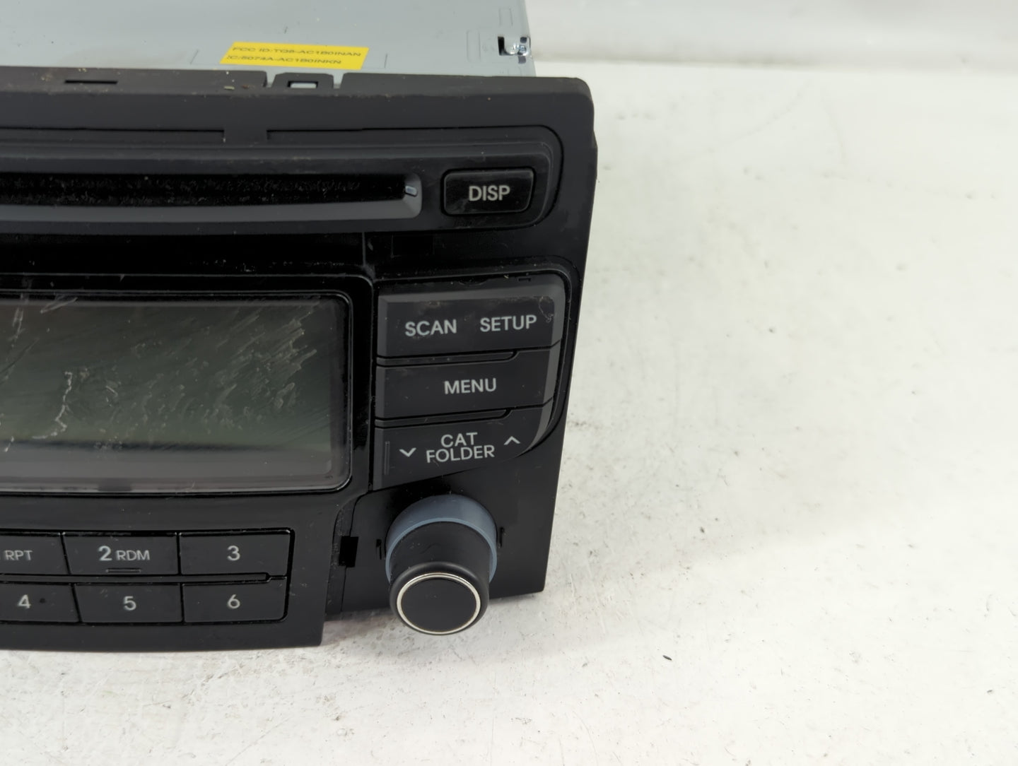 2012-2014 Hyundai Sonata Radio AM FM Cd Player Receiver Replacement P/N:96180-3Q700 Fits Fits 2012 2013 2014 OEM Used Auto P