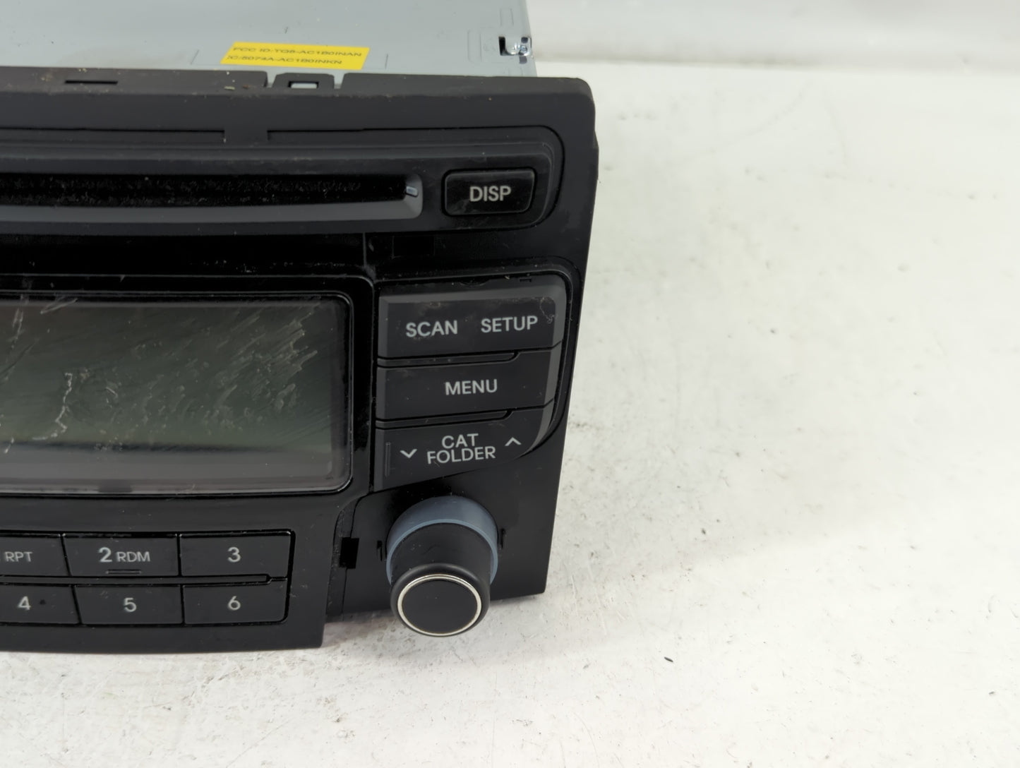 2012-2014 Hyundai Sonata Radio AM FM Cd Player Receiver Replacement P/N:96180-3Q700 Fits Fits 2012 2013 2014 OEM Used Auto P