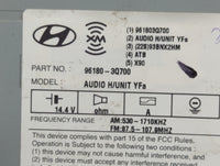 2012-2014 Hyundai Sonata Radio AM FM Cd Player Receiver Replacement P/N:96180-3Q700 Fits Fits 2012 2013 2014 OEM Used Auto P