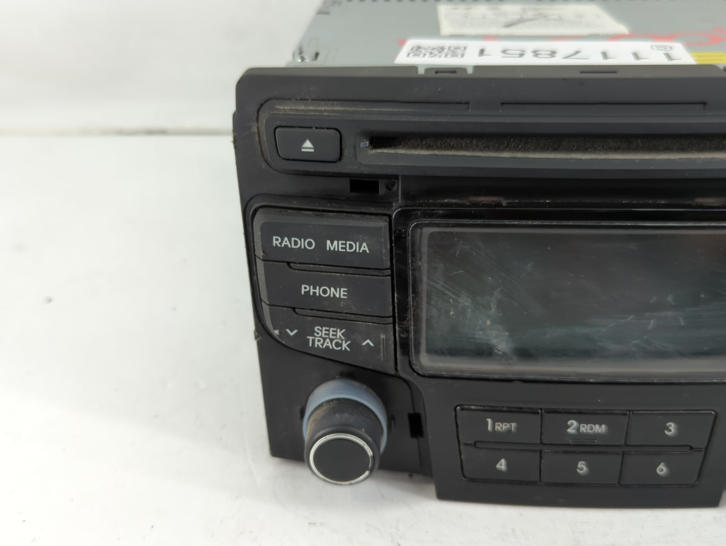 2012-2014 Hyundai Sonata Radio AM FM Cd Player Receiver Replacement P/N:96180-3Q700 Fits Fits 2012 2013 2014 OEM Used Auto P