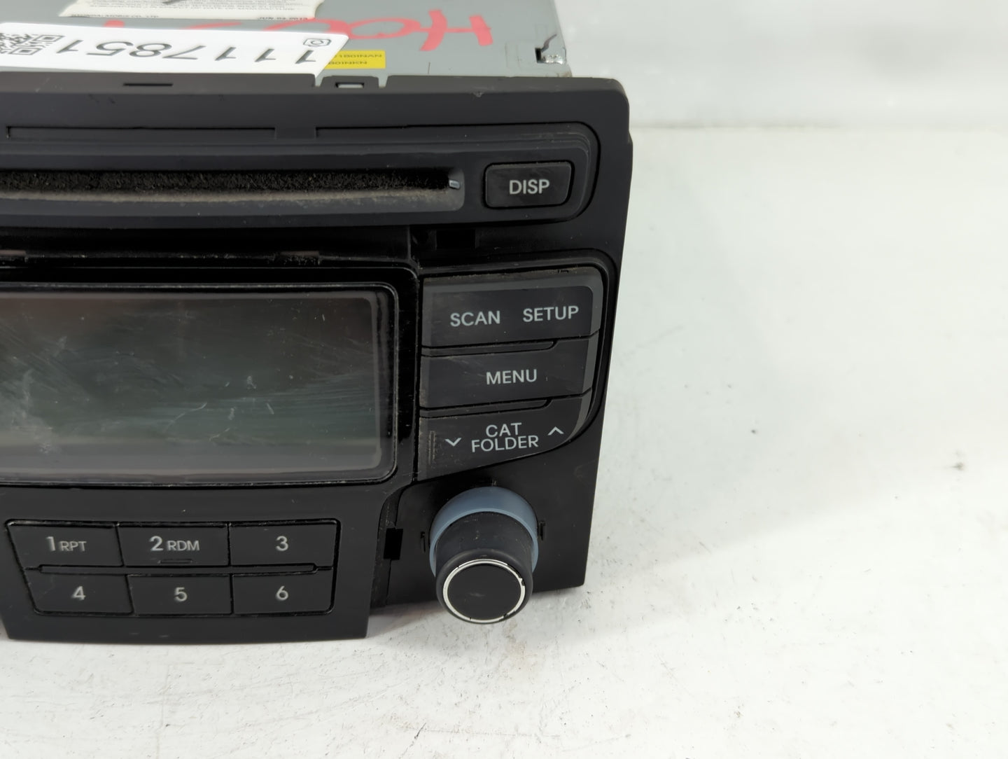 2012-2014 Hyundai Sonata Radio AM FM Cd Player Receiver Replacement P/N:96180-3Q700 Fits Fits 2012 2013 2014 OEM Used Auto P