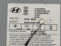 2012-2014 Hyundai Sonata Radio AM FM Cd Player Receiver Replacement P/N:96180-3Q700 Fits Fits 2012 2013 2014 OEM Used Auto P