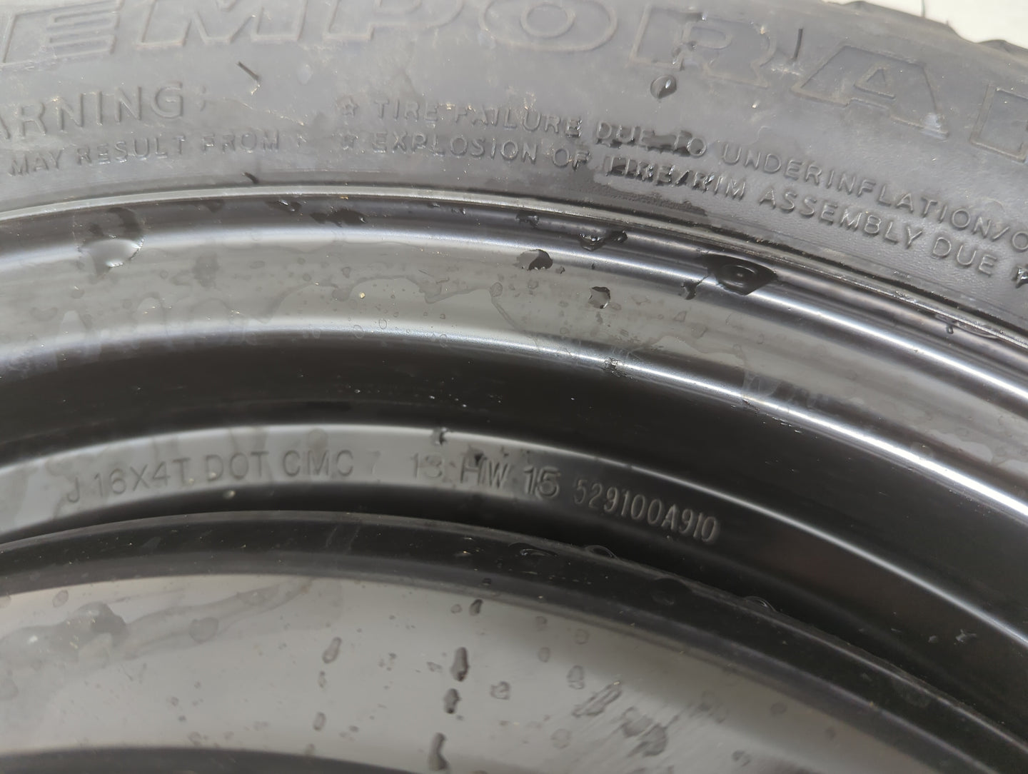2006-2017 Hyundai Sonata Spare Donut Tire Wheel Rim Oem 1127791 - Oemusedautoparts1.com