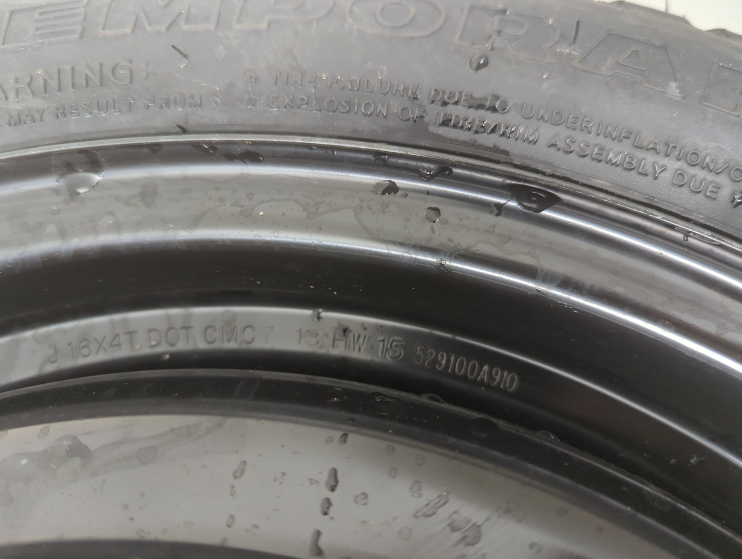 2006-2017 Hyundai Sonata Spare Donut Tire Wheel Rim Oem 1127791 - Oemusedautoparts1.com