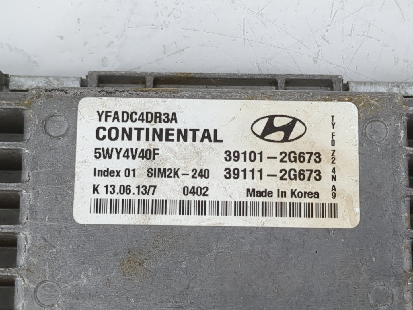 2011-2014 Hyundai Sonata PCM Engine Control Computer ECU ECM PCU OEM P/N:39111-2G673 39101-2G673 Fits Fits 2011 2012 2013 20