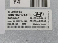 2011-2015 Hyundai Sonata PCM Engine Control Computer ECU ECM PCU OEM P/N:39105-2G912 39155-2G912 Fits OEM Used Auto Parts - 