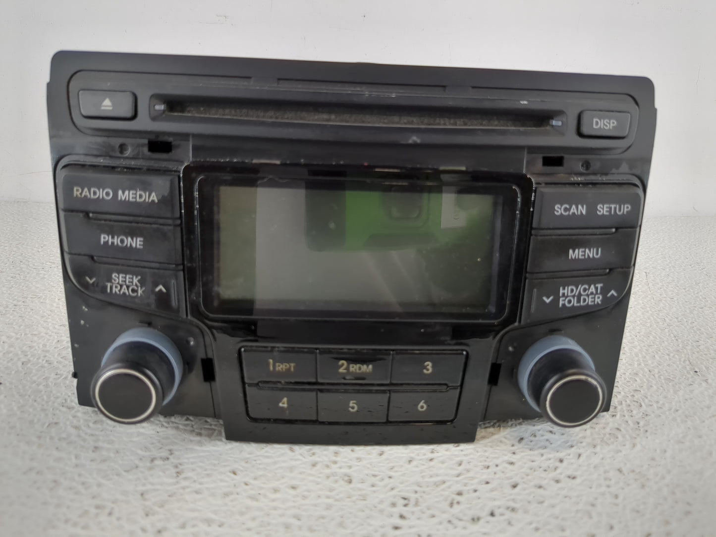 2013 Hyundai Sonata Radio AM FM Cd Player Receiver Replacement P/N:96190-3Q600 Fits OEM Used Auto Parts - Oemusedautoparts1.