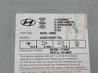 2013 Hyundai Sonata Radio AM FM Cd Player Receiver Replacement P/N:96190-3Q600 Fits OEM Used Auto Parts - Oemusedautoparts1.