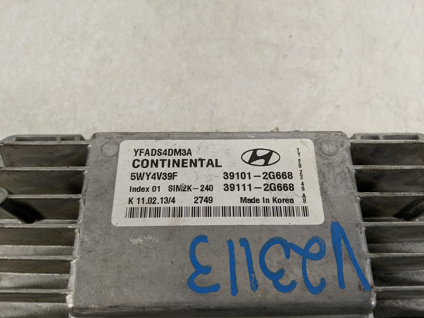 2011-2014 Hyundai Sonata PCM Engine Control Computer ECU ECM PCU OEM P/N:39111-2G668 39101-2G668 Fits Fits 2011 2012 2013 20