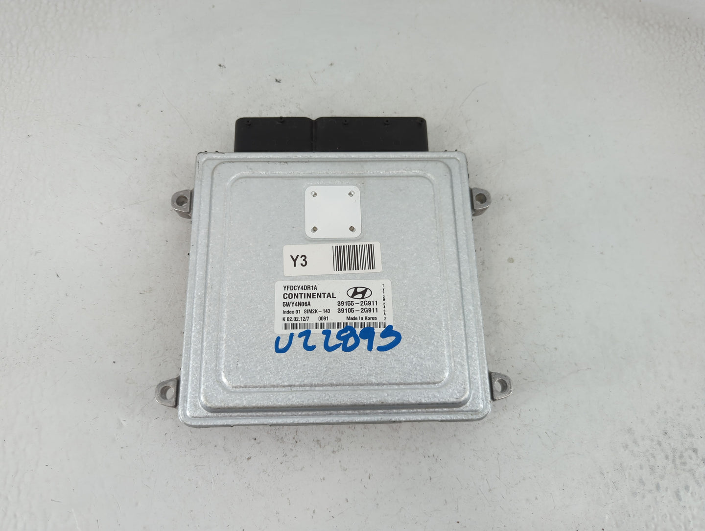 2011-2015 Hyundai Sonata PCM Engine Control Computer ECU ECM PCU OEM P/N:39105-2G912 39155-2G912 Fits OEM Used Auto Parts - 