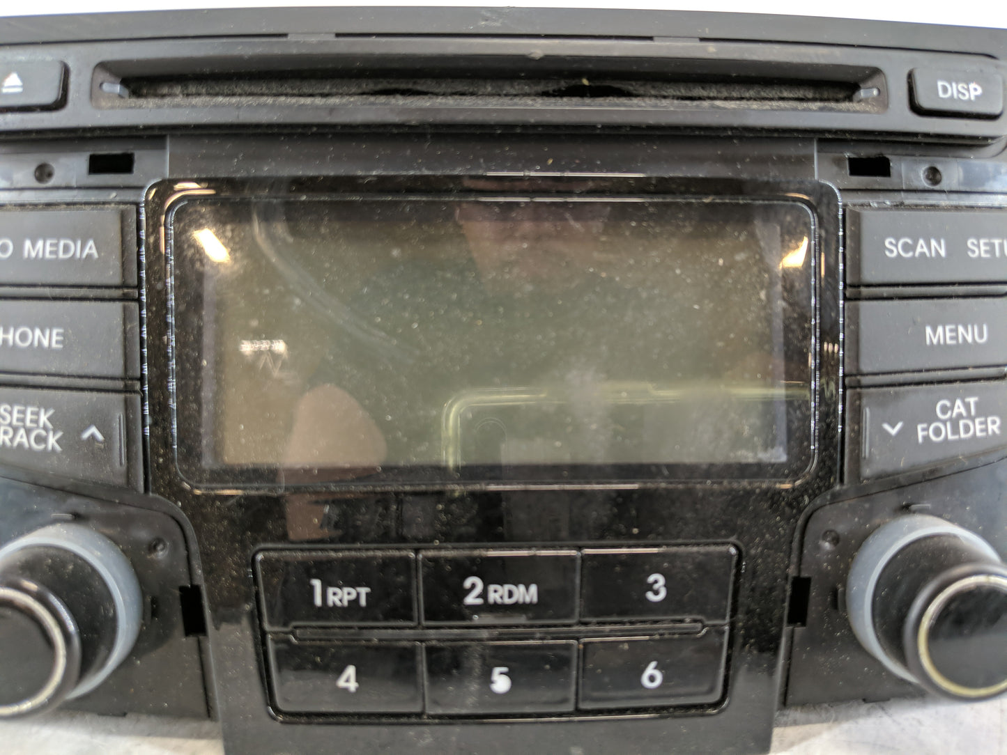 2013-2014 Hyundai Sonata Radio AM FM Cd Player Receiver Replacement P/N:96180-3Q8004X Fits Fits 2013 2014 OEM Used Auto Part