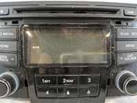 2013-2014 Hyundai Sonata Radio AM FM Cd Player Receiver Replacement P/N:96180-3Q8004X Fits Fits 2013 2014 OEM Used Auto Part