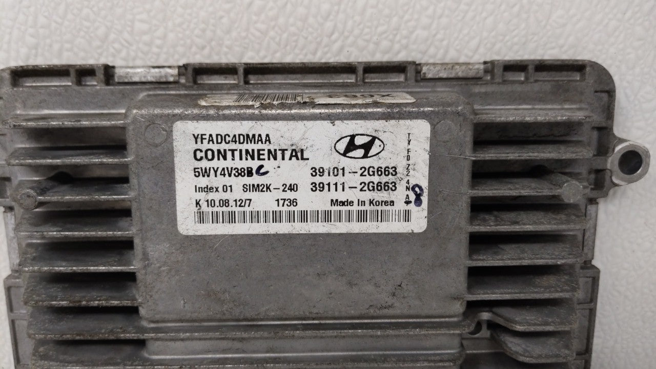 2011-2014 Hyundai Sonata PCM Engine Control Computer ECU ECM PCU OEM P/N:39101-2G661 39111-2G661 Fits Fits 2011 2012 2013 20