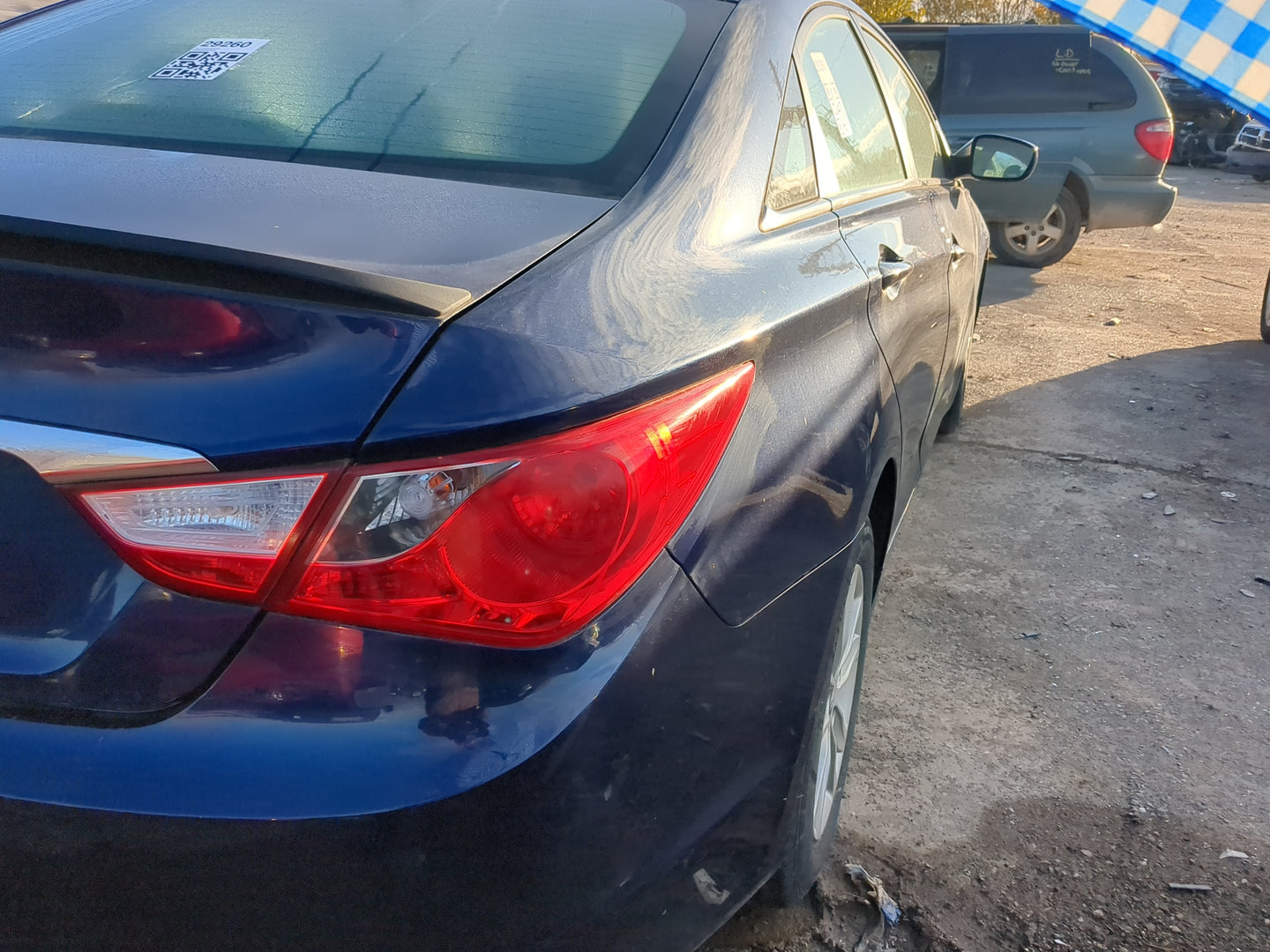 2011-2014 Hyundai Sonata Tail Light Assembly Passenger Right OEM Fits Fits 2011 2012 2013 2014 OEM Used Auto Parts - Oemused