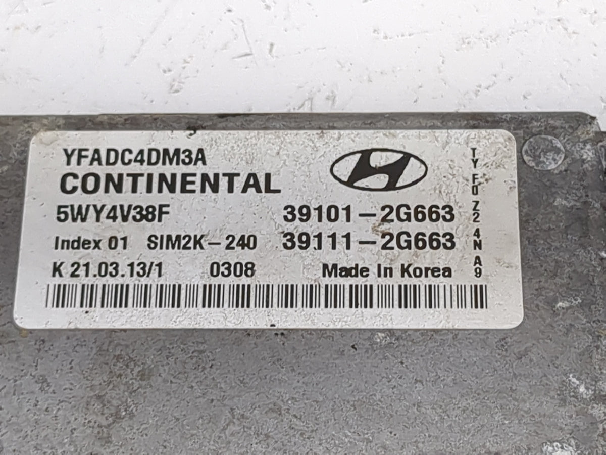 2011-2014 Hyundai Sonata PCM Engine Control Computer ECU ECM PCU OEM P/N:39101-2G663 39111-2G663 Fits Fits 2011 2012 2013 20