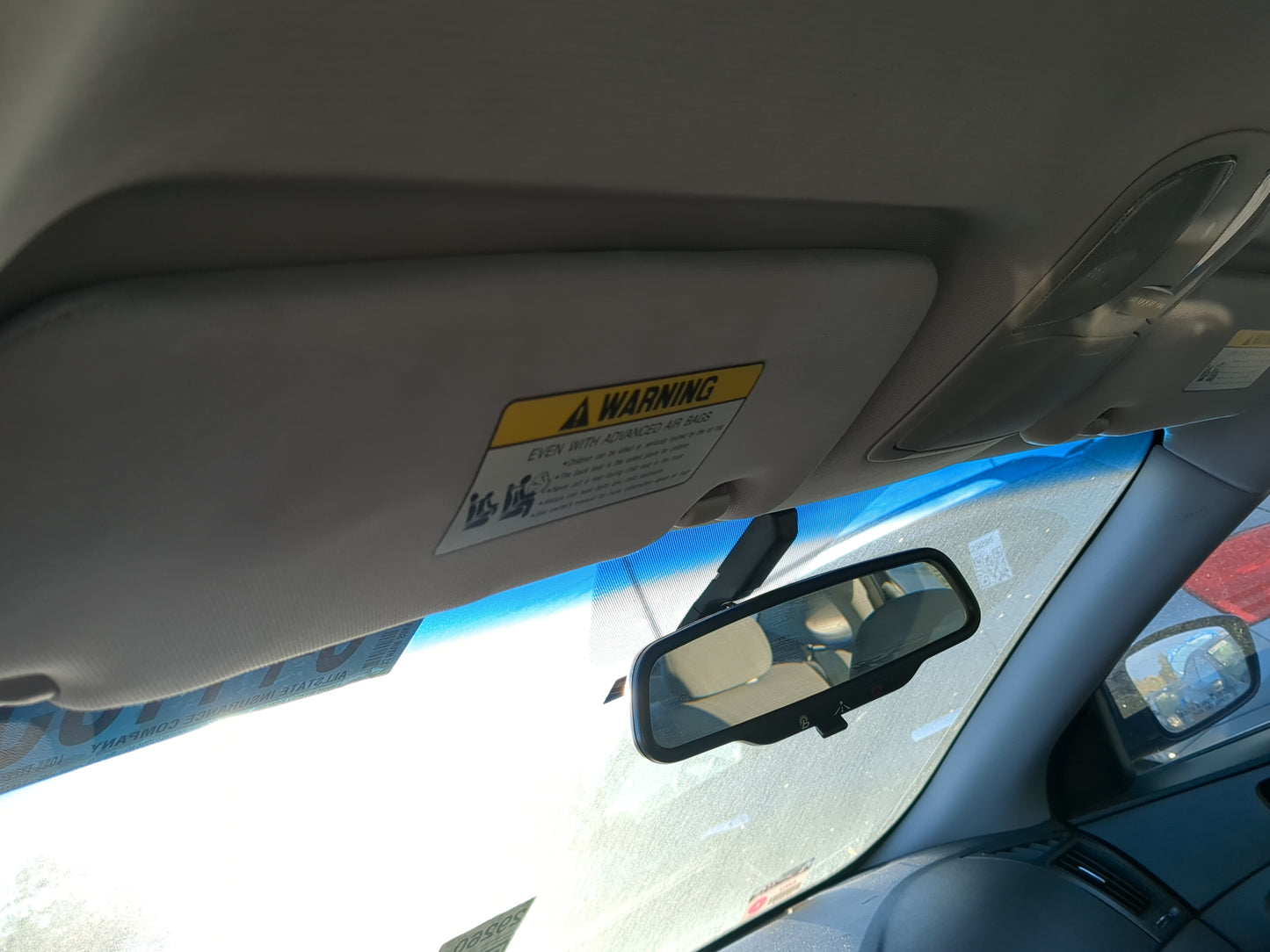 2011-2015 Hyundai Sonata Sun Visor Shade Replacement Driver Left Mirror Fits Fits 2011 2012 2013 2014 2015 OEM Used Auto Par