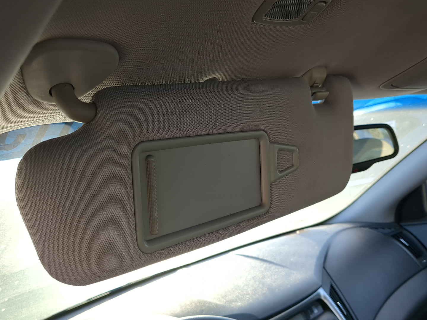 2011-2015 Hyundai Sonata Sun Visor Shade Replacement Driver Left Mirror Fits Fits 2011 2012 2013 2014 2015 OEM Used Auto Par