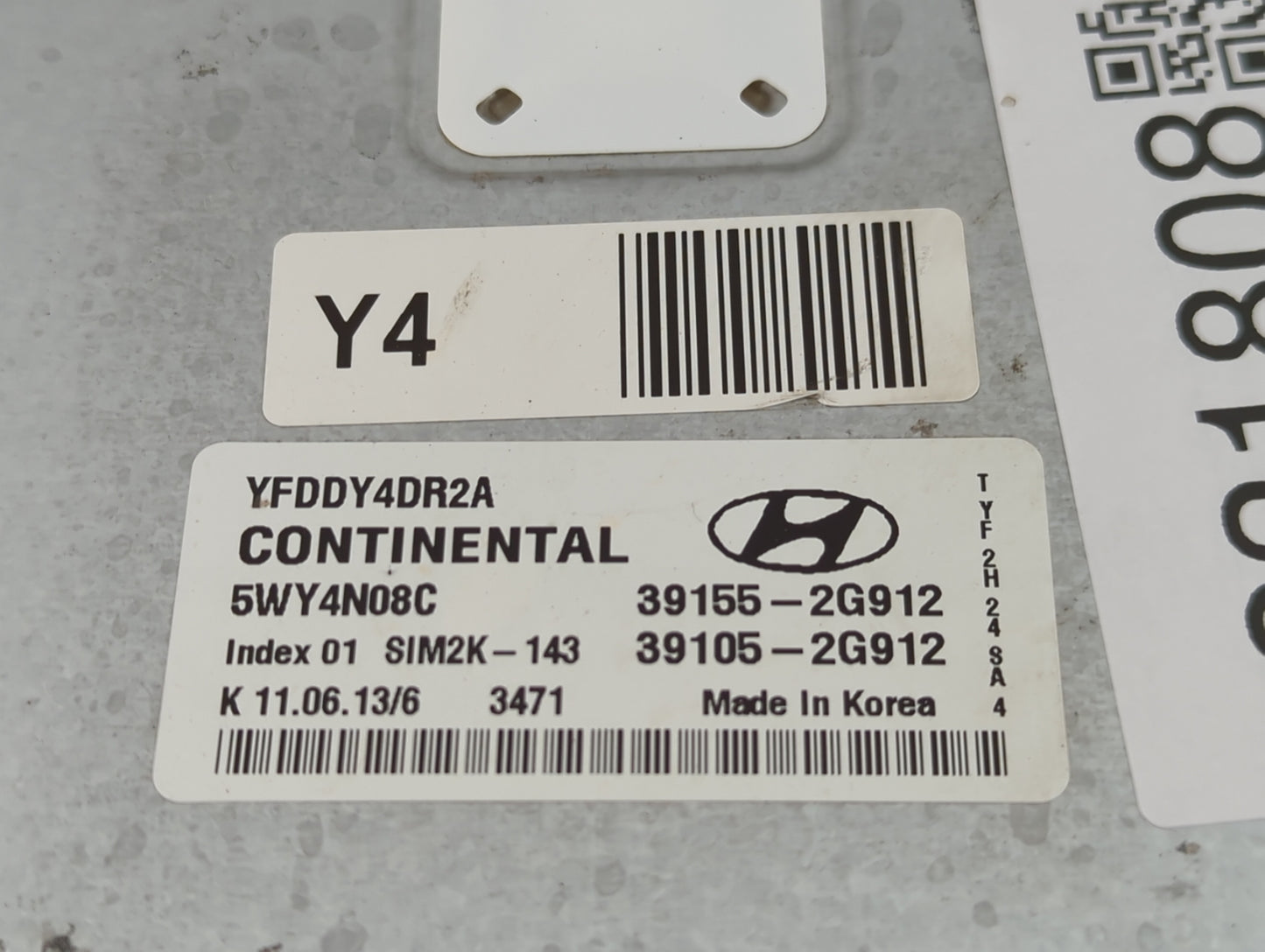 2011-2014 Hyundai Sonata PCM Engine Control Computer ECU ECM PCU OEM P/N:39155-2G912 Fits Fits 2011 2012 2013 2014 OEM Used 