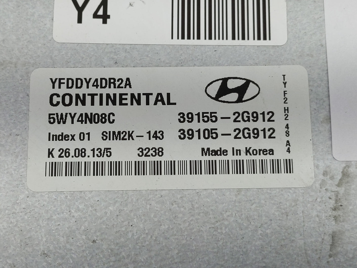 2011-2015 Hyundai Sonata PCM Engine Control Computer ECU ECM PCU OEM P/N:39105-2G912 39155-2G912 Fits OEM Used Auto Parts - 